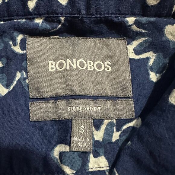 Bonobos Hawaiian Shirt Men's Small Short Sleeve Standard Fit Button Up Tropical - Picture 4 of 5